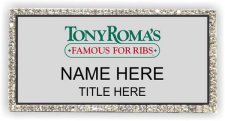 (image for) Tony Roma's Silver Bling Badge