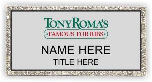 (image for) Tony Roma\'s Silver Bling Badge