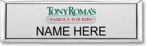 (image for) Tony Roma\'s Small Executive Silver Badge