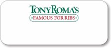 (image for) Tony Roma's White Logo Only Badge