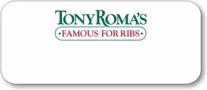 (image for) Tony Roma\'s White Logo Only Badge