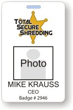 (image for) Total Secure Shredding Photo ID Badge