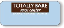 (image for) Totally Bare Wax Center Logo Only Full Color Badge