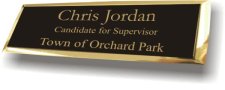 (image for) Town of Orchard Park Executive Black Gold Framed Badge