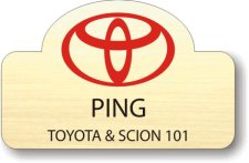 (image for) Toyota 101 Gold Shaped Badge