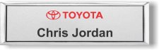 (image for) Toyota Small Executive Silver Logo A Badge