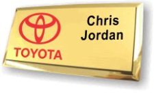 (image for) Toyota Executive Gold Logo B Red Badge