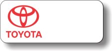 (image for) Toyota White Logo Only Logo B Red Badge