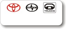 (image for) Toyota White Logo Only Logo D Badge