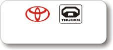 (image for) Toyota White Logo Only Logo F Badge