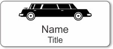 (image for) #T3 Limousine Limo White Name Badge
