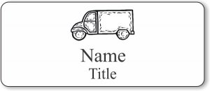 (image for) #T9 Delivery White Name Badge