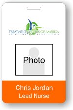 (image for) Treatment Centers of America Orange Photo ID Badge