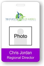 (image for) Treatment Centers of America Purple Photo ID Badge