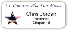 (image for) Tri Counties Blue Star Moms White Badge