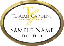 (image for) Tuscan Gardens Oval Executive Gold Other badge