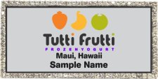 (image for) Tutti Frutti Bling Silver badge