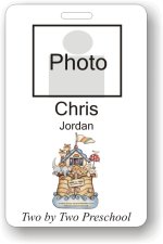 (image for) Two By Two Preschool Photo ID Badge