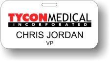 (image for) Tycon Medical Systems White Badge