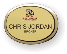 (image for) Ultra Real Estate Services Gold Oval Executive Badge