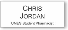 (image for) University of Maryland Eastern Shore Student Pharmacist White Badge