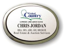 (image for) United Country Lowery and Associates Executive Oval Silver Badge