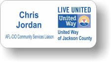 (image for) United Way of Jackson County White Badge