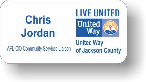 (image for) United Way of Jackson County White Badge