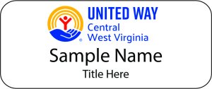 (image for) United Way CWV Standard White Badge Style B