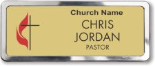 (image for) United Methodist Church Gold Prestige Polished Badge
