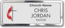 (image for) United Methodist Church Silver Prestige Polished Badge
