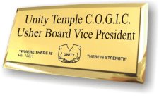 (image for) Unity Temple Usher Board Executive Gold Badge