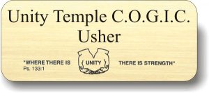 (image for) Unity Temple Usher Board Gold Badge