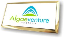 (image for) Univenture Algeventure Logo Executive White Gold Framed Badge