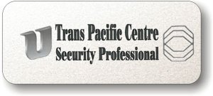 (image for) Universal Protection Service Trans Pacific Centre Logo Only Silver Badge