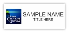 (image for) Upper Chesapeake Chorus Standard White Square Corner badge