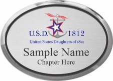 (image for) USD 1812 Oval Executive Silver badge