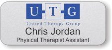 (image for) United Therapy Group Silver Badge Round Corners