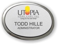 (image for) Utopia Home Care Execuitve Oval Silver Badge