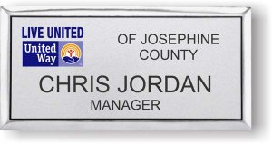 (image for) United Way Executive Silver Badge (Live United Logo)