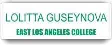 (image for) East Los Angeles College White Badge