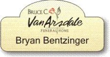 (image for) VanArsdale Funeral Home Gold Shaped Badge