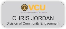 (image for) VCU Silver Round Corners badge
