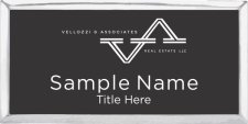 (image for) Vellozzi and Associates Real Estate - Executive Silver Badge with Black Insert