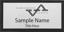 (image for) Vellozzi and Associates Real Estate - Executive Black Badge with Silver Insert