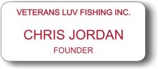 (image for) Veterans Luv Fishing Inc. White Badge