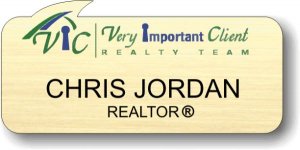 (image for) VIC Realty Shaped Gold Badge