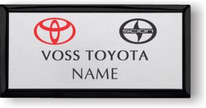 (image for) Voss Toyota Black/Silver Executive Badge