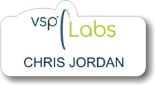 (image for) VSP Labs White Shaped Badge