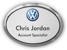 (image for) Volkswagen Oval Executive Silver Badge